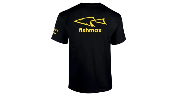 FISHMAX - Tričko s logem černé vel. S
