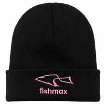 FISHMAX - Zimní čepice růžové logo