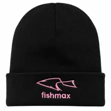 FISHMAX - Zimní čepice růžové logo