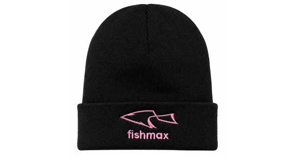 FISHMAX - Zimní čepice růžové logo
