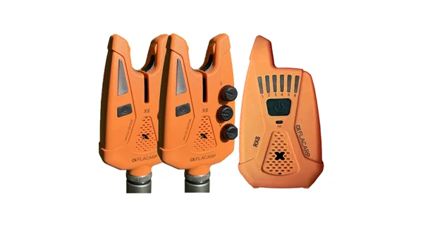 FLACARP - Sada signalizátorů X8 + příposlech RX8 2+1 Oranžová