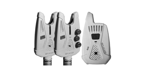 FLACARP - Sada signalizátorů X8 + příposlech RX8 2+1 Šedá