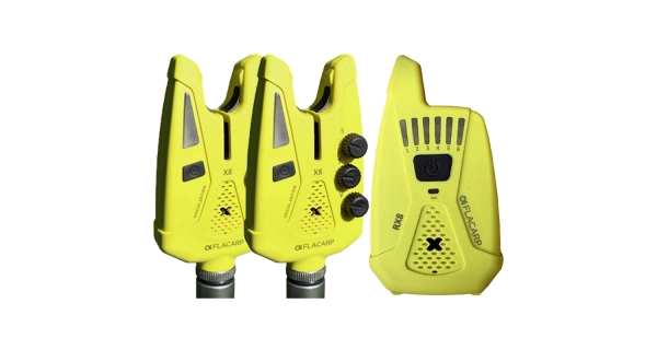 FLACARP - Sada signalizátorů X8 + příposlech RX8 2+1 Žlutá