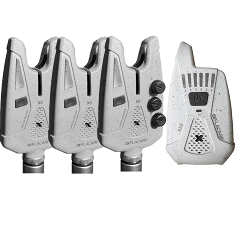 FLACARP - Sada signalizátorů X8 + příposlech RX8 3+1 Šedá Granit