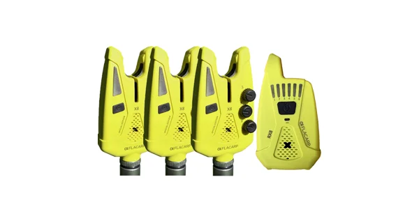FLACARP - Sada signalizátorů X8 + příposlech RX8 3+1 Žlutá