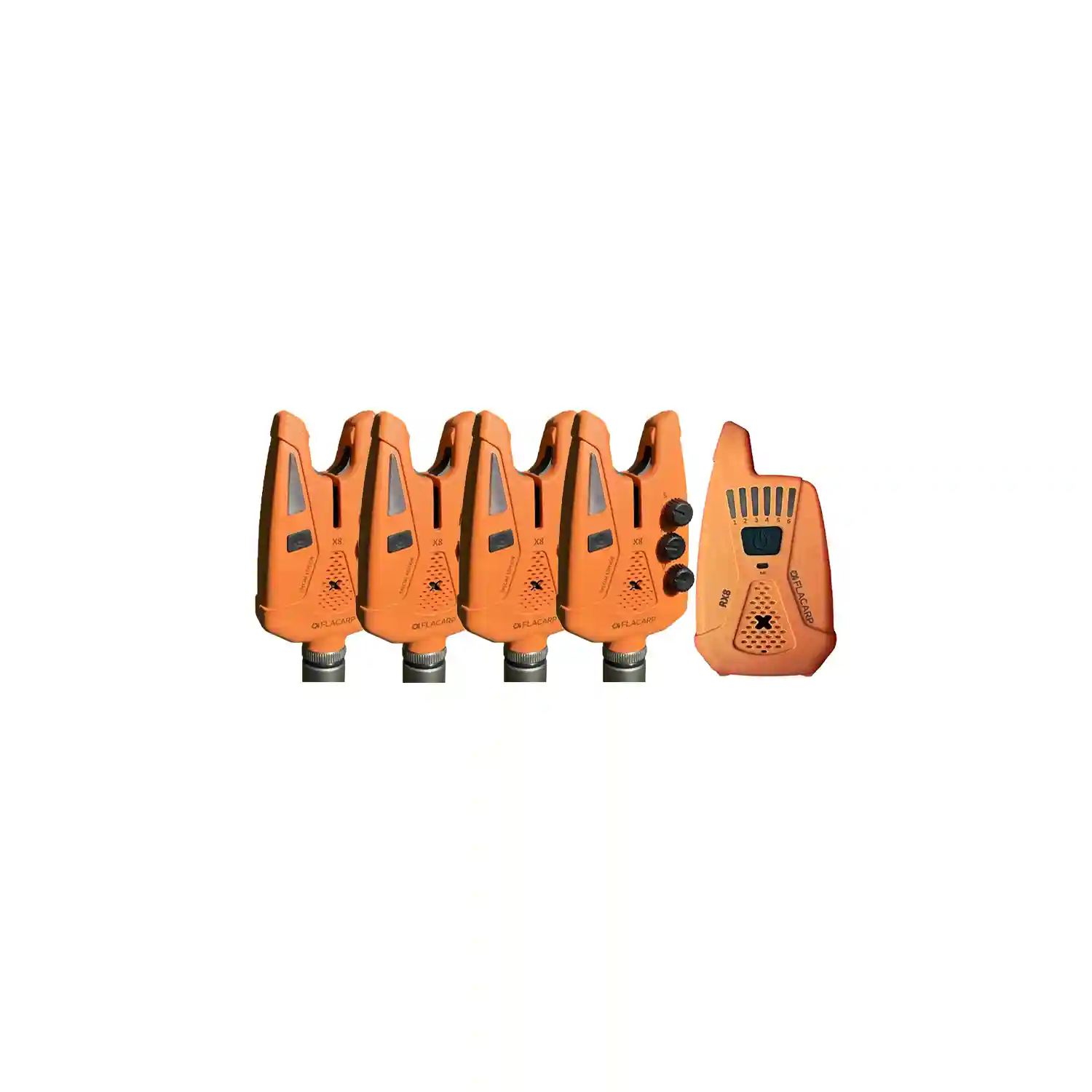FLACARP - Sada signalizátorů X8 + příposlech RX8 4+1 Oranžová
