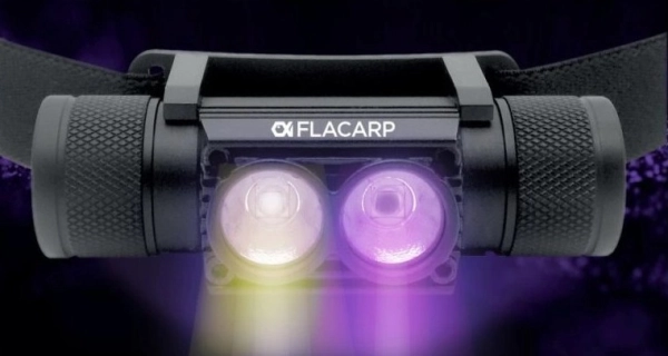 FLACARP - Vodotěsná čelovka HL3UV s bílým a UV světlem
