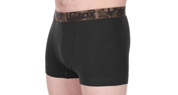 FOX - Boxerky Boxer Shorts Khaki/Black vel. L 2 ks
