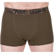 FOX - Boxerky Boxer Shorts Khaki/Black vel. M 2 ks