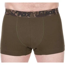 FOX - Boxerky Boxer Shorts Khaki/Black vel. M 2 ks