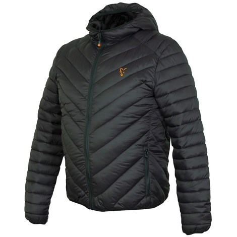 FOX - Bunda Collection Black & Orange Quilted Jacket vel. XL