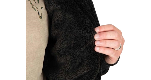 FOX - Bunda Collection Sherpa Jacket Black Orange vel. M