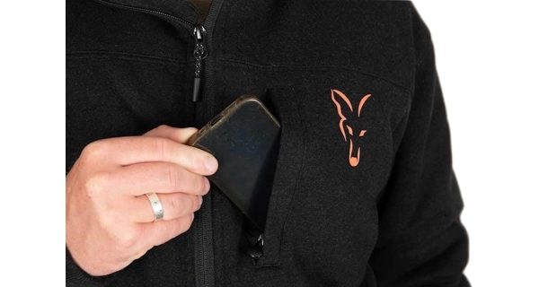 FOX - Bunda Collection Sherpa Jacket Black Orange vel. M