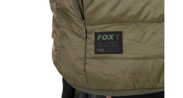 FOX - Bunda Olive Quilted 100 Jacket vel. 2XL