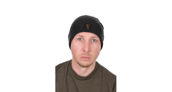 FOX - Čepice Collection Beanie 25 Black Orange