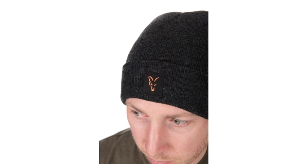 FOX - Čepice Collection Beanie 25 Black Orange