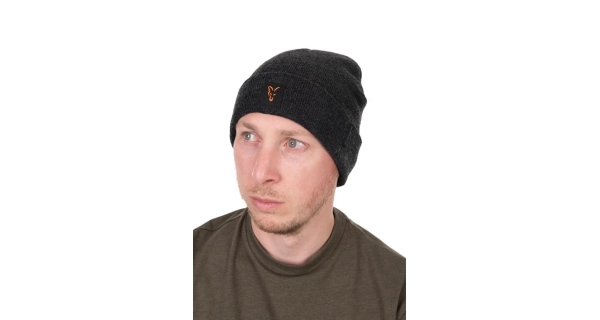 FOX - Čepice Collection Beanie 25 Black Orange