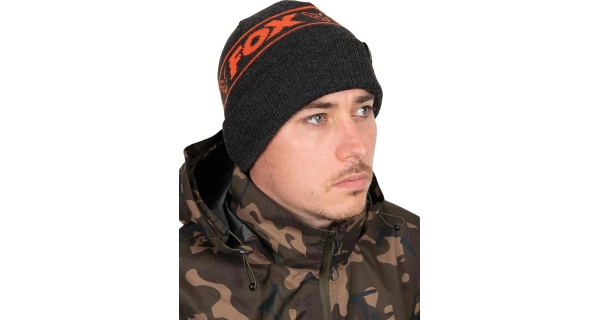FOX - Čepice Collection Beanie Hat Black Orange