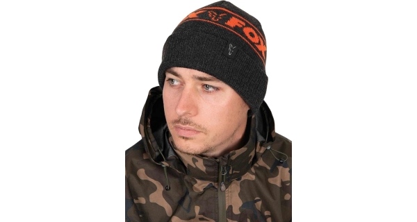 FOX - Čepice Collection Beanie Hat Black Orange