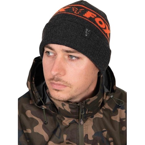 FOX - Čepice Collection Beanie Hat Black Orange