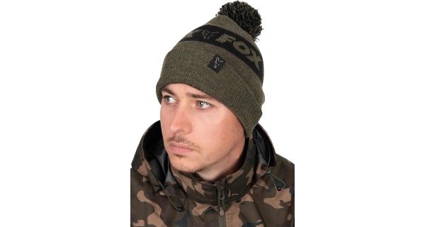 FOX - Čepice Collection Bobble Green Black