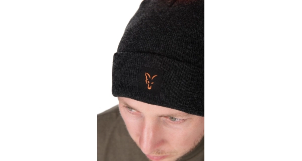 FOX - Čepice Collection Bobble Hat Black Orange