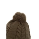 FOX - Čepice Khaki Knitted Bobble