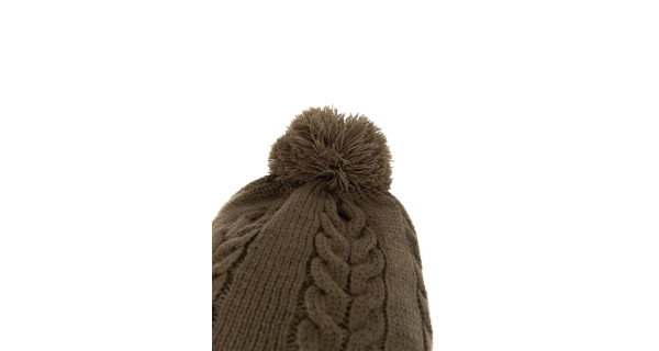 FOX - Čepice Khaki Knitted Bobble