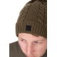 FOX - Čepice Khaki Knitted Bobble