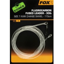 FOX - Edges Fluorocarbon Fused Leader 30 lb Kwik Change Swivel vel. 10 115 cm