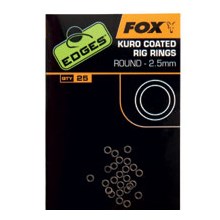 FOX - Edges kuro coated rig rings 2,5 mm 25 ks