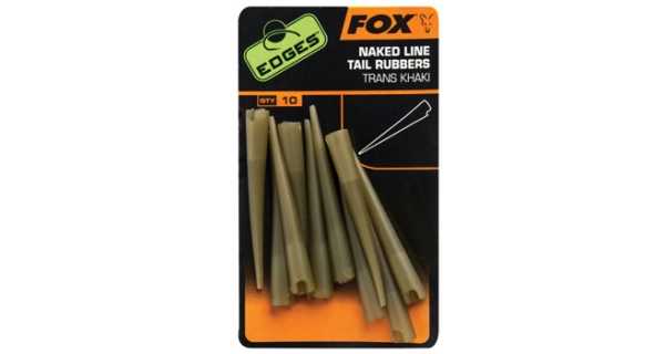 FOX - Edges power grip naked line tail rubbers 10 ks (převleky)