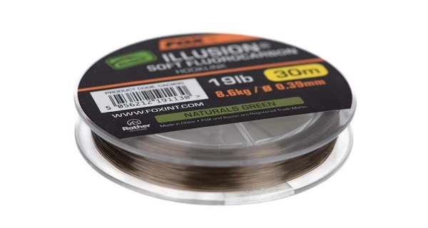 FOX - Fluorocarbon Edges Illusion Soft Hooklink Naturals Green 0,35 mm 7,3 kg 30 m