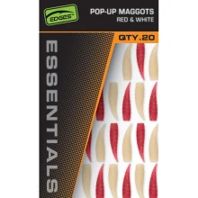 FOX - Gumová nástraha Pop-Up Maggots Red & White 20 ks
