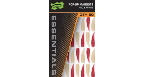 FOX - Gumová nástraha Pop-Up Maggots Red & White 20 ks