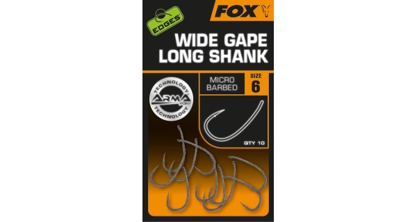 FOX - Háčky Edges Armapoint Super Wide Gape Long Shank vel. 5 10 ks