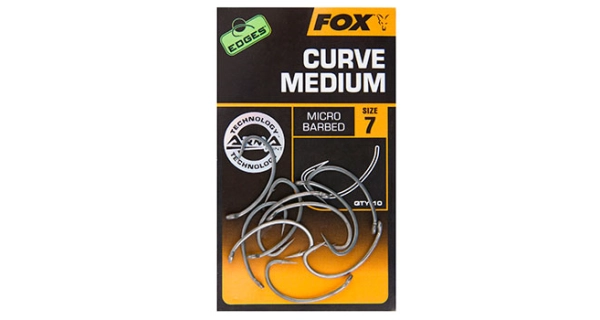 FOX - Háčky Edges Curve Shank Medium vel. 4 10 ks