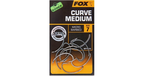 FOX - Háčky Edges Curve Shank Medium vel. 6 10 ks