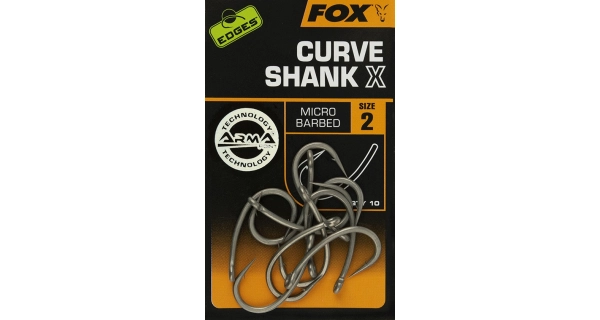 FOX - Háčky Edges Curve Shank X Hooks 10 ks vel. 2