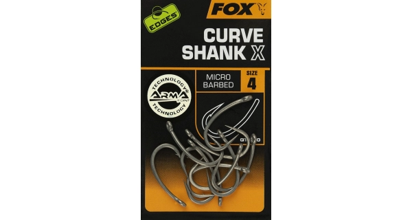 FOX - Háčky Edges Curve Shank X Hooks 10 ks vel. 4