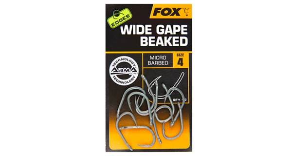 FOX - Háčky Edges Wide Gape Beaked vel. 8 10 ks