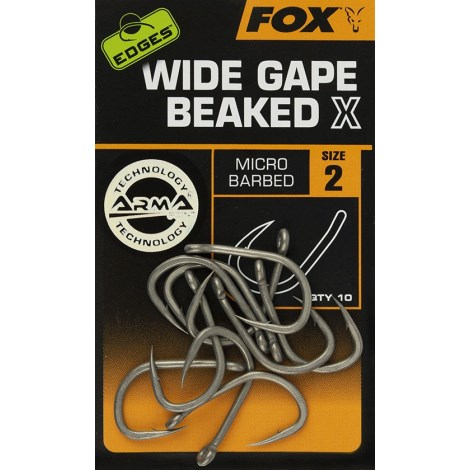 FOX - Háčky Edges Wide Gape Beaked X Hooks vel. 2 10 ks