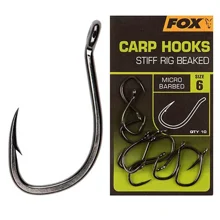 FOX - Háčky Stiff Rig Beaked Carp vel. 4 10 ks