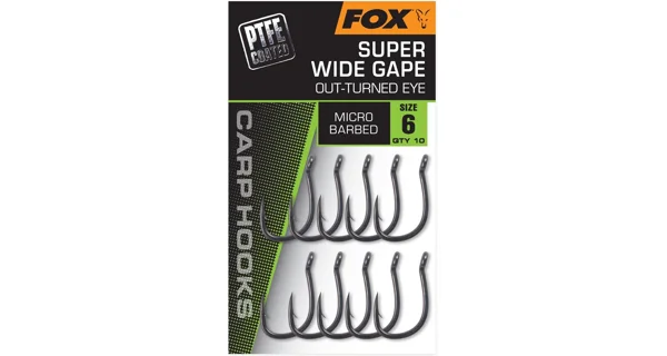 FOX - Háčky Super Wide Gape Out-Turned Eye vel. 5 10 ks