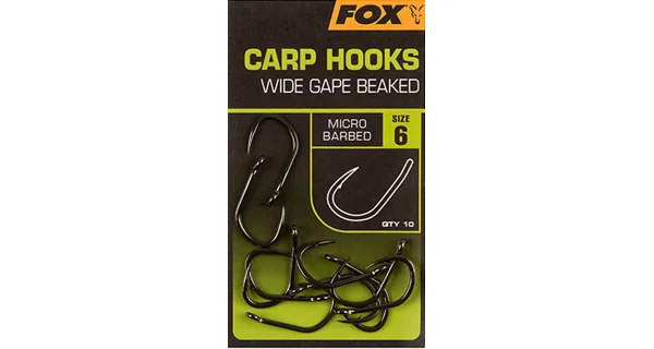FOX - Háčky Wide Gape Beaked Carp vel. 6 10 ks