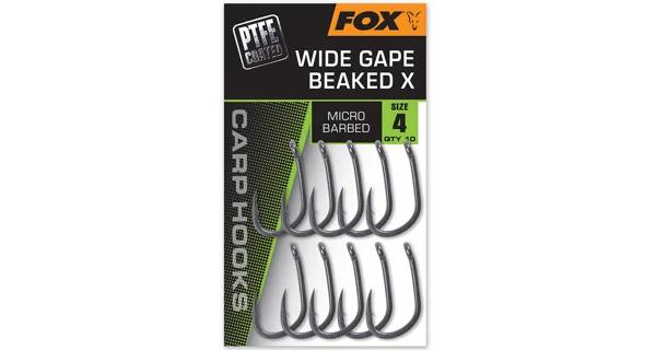 FOX - Háčky Wide Gape Beaked X vel. 4 10 ks