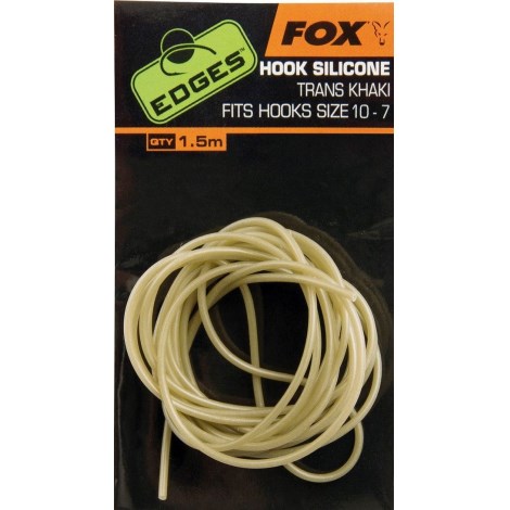 FOX - Hadička Edges Hook Silicone vel. 10-7 Trans Khaki 1,5 m