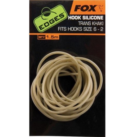 FOX - Hadička Edges Hook Silicone vel. 6-2 Trans Khaki 1,5 m