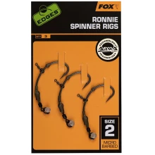 FOX - Hotový návazec Edges Ronnie Spinner Rigs Medium Curve vel. 2 3 ks