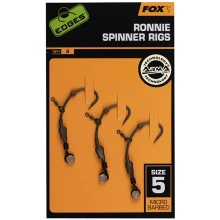FOX - Hotový návazec Edges Ronnie Spinner Rigs Medium Curve vel. 5 3 ks FOX - Hotový návazec Edges Ronnie Spinner Rigs Medium Curve vel. 5 3 ks